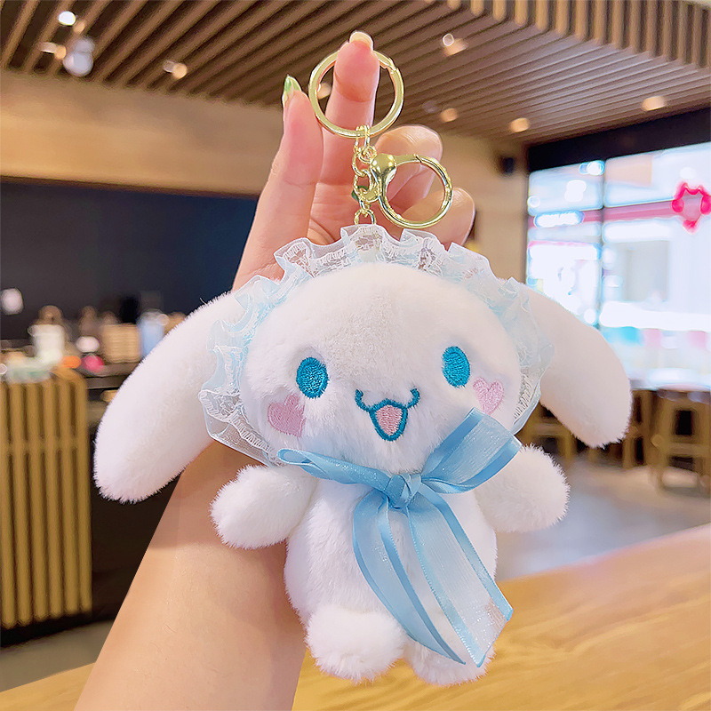 Plush Cinnamoroll Babycinnamoroll Keychain Toy Wholesale Cartoon Doll Doll Lovely Bag Pendant Key Chain Small Gift