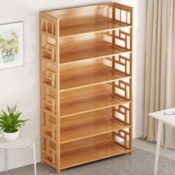 书架落地置物架现代简约儿童桌上简易收纳创意实木小学生多层书柜