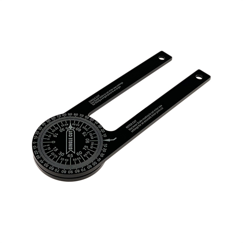 Woodworking Lineation Ruler 360 Degrees Goniometer Scriber Marking Gauge Angle Gauge Aluminum Alloy Ruler Tool in Stock