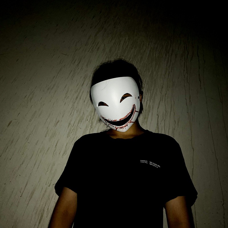 小丑面具男万圣节道具恐怖鬼屋吓人玩具整蛊面具全脸化妆舞会用品