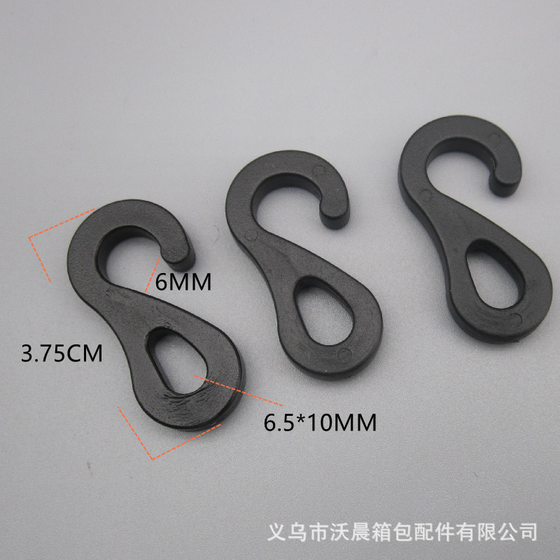 Supply Camping Tent S Hook 3.6cm round Hole S-Shaped Hook Tent Hook Plastic Hook Black White Hook