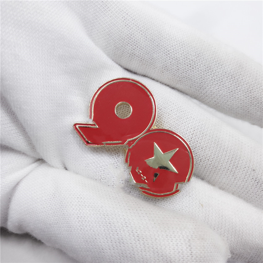 公司协会成立90周年徽章 企业周年纪念胸章定 制九十年通用勋章