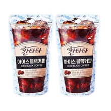 2袋韩国乐天康塔塔冰滴冷萃美式咖啡即饮榛子香草焦糖饮品黑咖啡