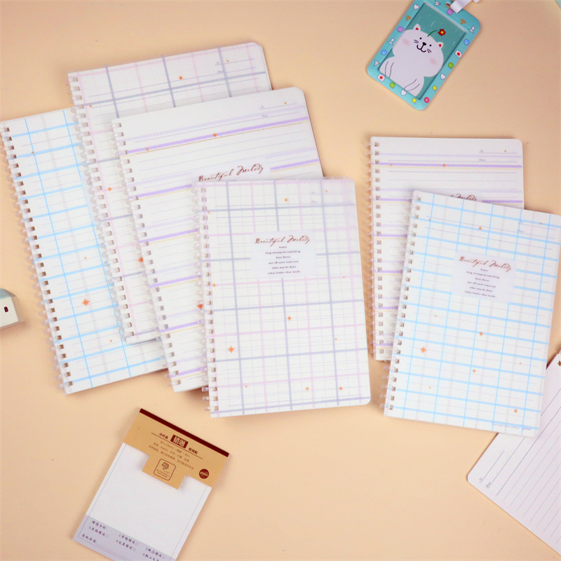 gimen巨门文具软圈装笔记本星迹线a5/b5记事本中学生日记本易撕本