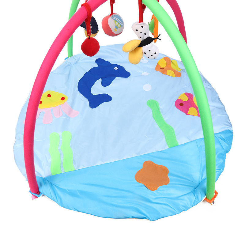 Baby Gymnastic Rack Game Blanket Newborn Baby Educational Crawling Mat Music Toy 0-6-December Full Moon Gift