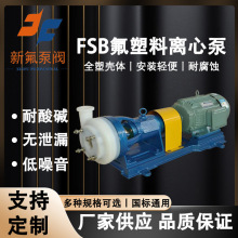 FSB氟塑料离心泵 全氟壳体耐强腐蚀  氯碱化工泵