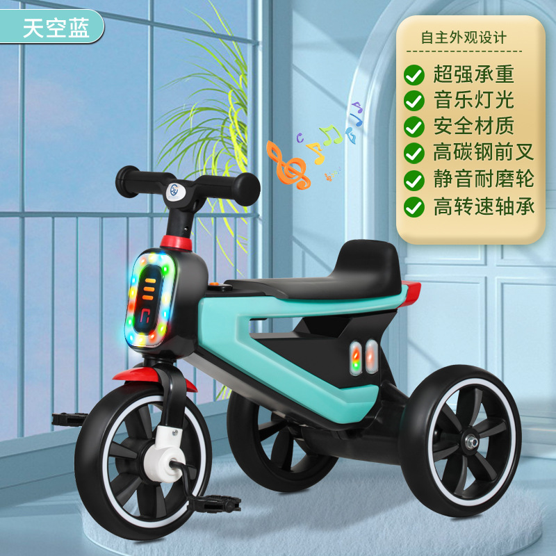 Children's Tricycle Bicycle Multifunctional Baby Balance Car Hand Push Three Wheels Luge Children's Scooter