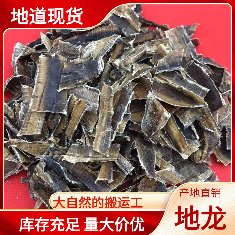 地龙片全开中药干蚯蚓广地龙干药材正品散装广地龙片广地龙批发