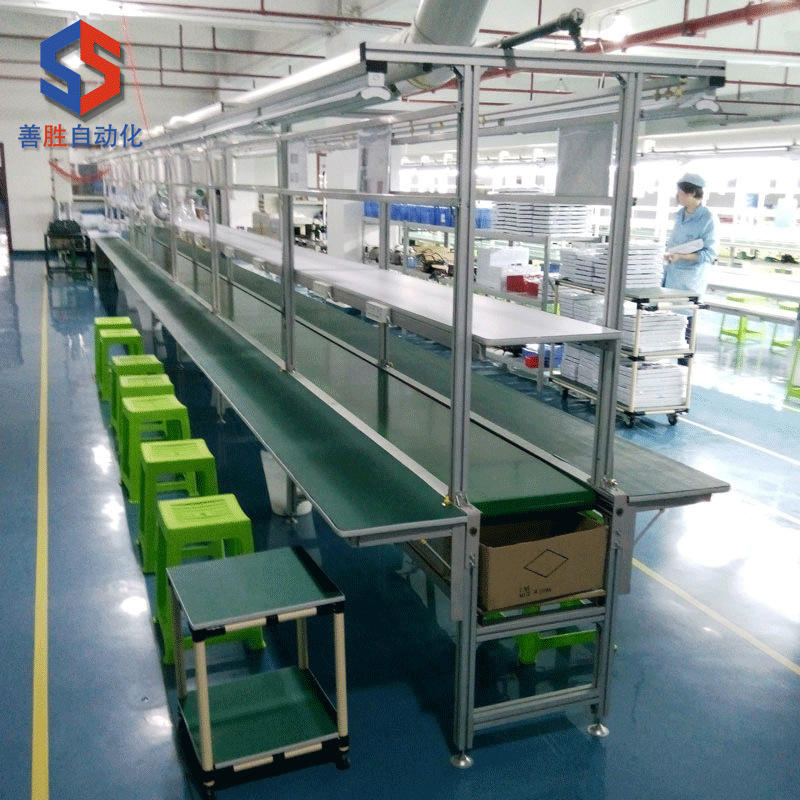 带条形工作台自动化皮带流水线输送线玩具电子电器车间包装生产线