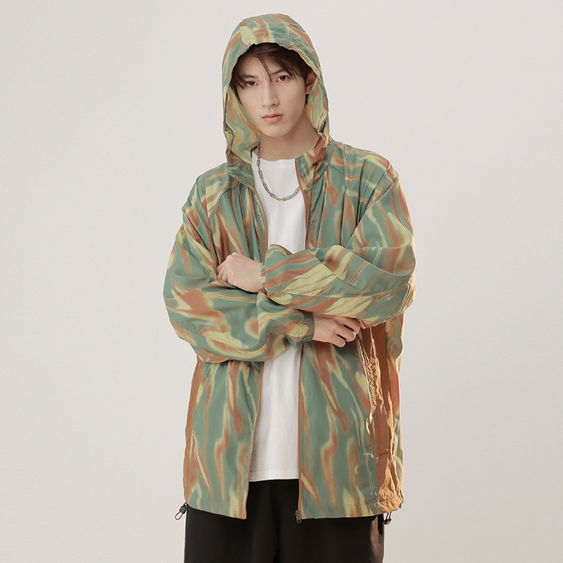 春夏迷彩军运动连帽防晒衣户外运动速干防紫外线外套轻薄透-阿里巴巴