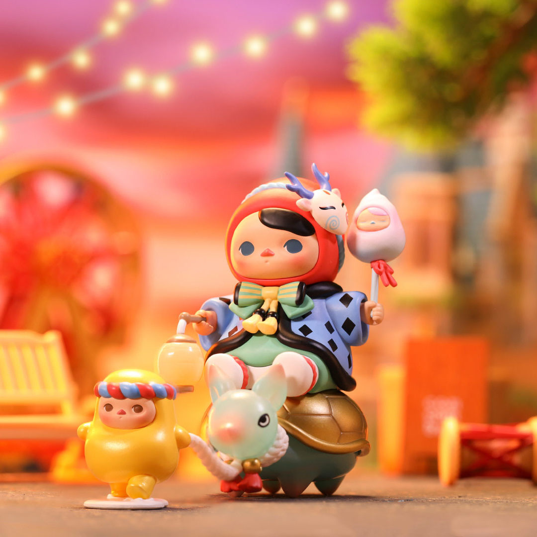 pucky毕奇精灵园游会系列盲盒 popmart泡泡玛特摆件礼物潮流玩具