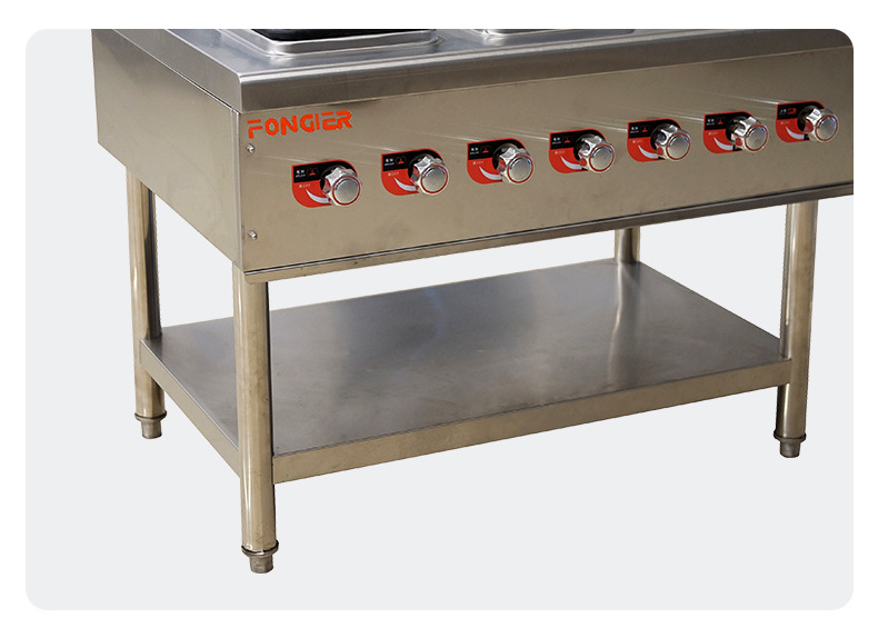 商用六头燃气煲仔炉 六头天然气 液化气炉 多头柜式煲汤炉
