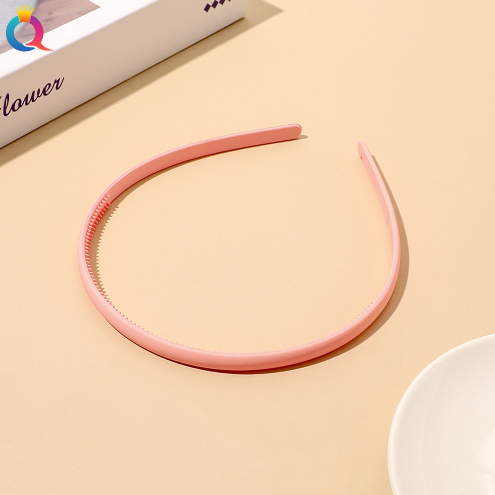 Qiyue Plastic Frosted Headband Trending Creative Pressure Hair Simple Morandi Solid Color Acrylic Headband Female Hair Accessories