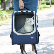 猫包外出便携帆布猫咪背包大容量猫书包双肩手提式夏天透气狗狗包