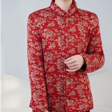 2025妈妈棉袄中老年女士花棉袄棉袄碎花棉袄百搭妈妈装长袖