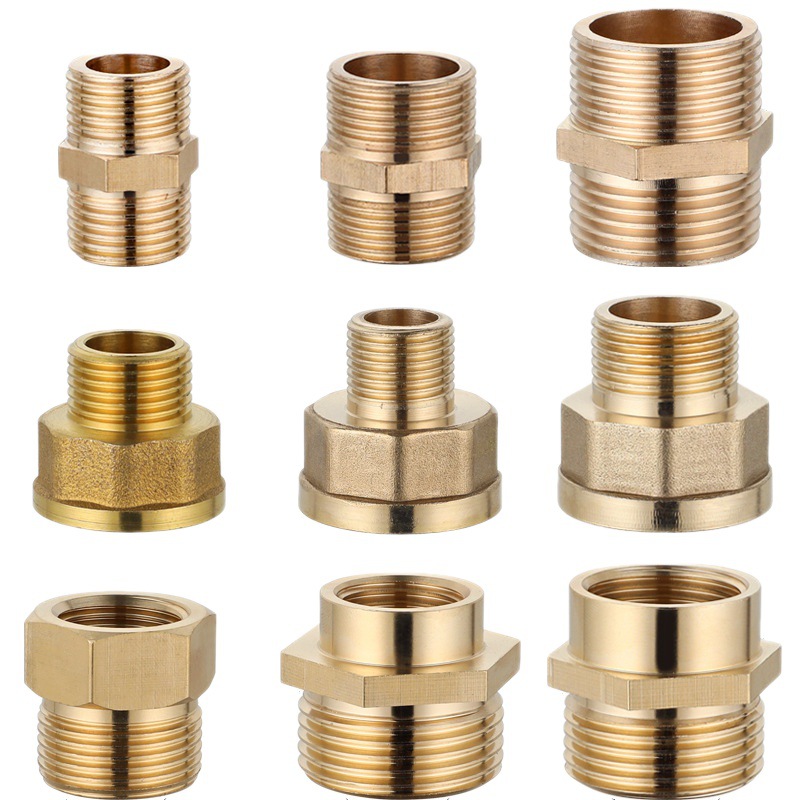 铜双外丝接头4分转6分变径对丝直接1寸变6分内外丝大小头管件配件