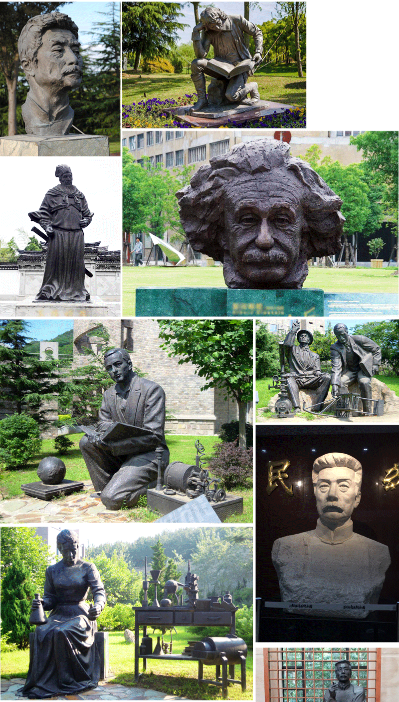 校园师生情人物铸铜雕塑定制大型教育文化广场古代教书先生铜雕像