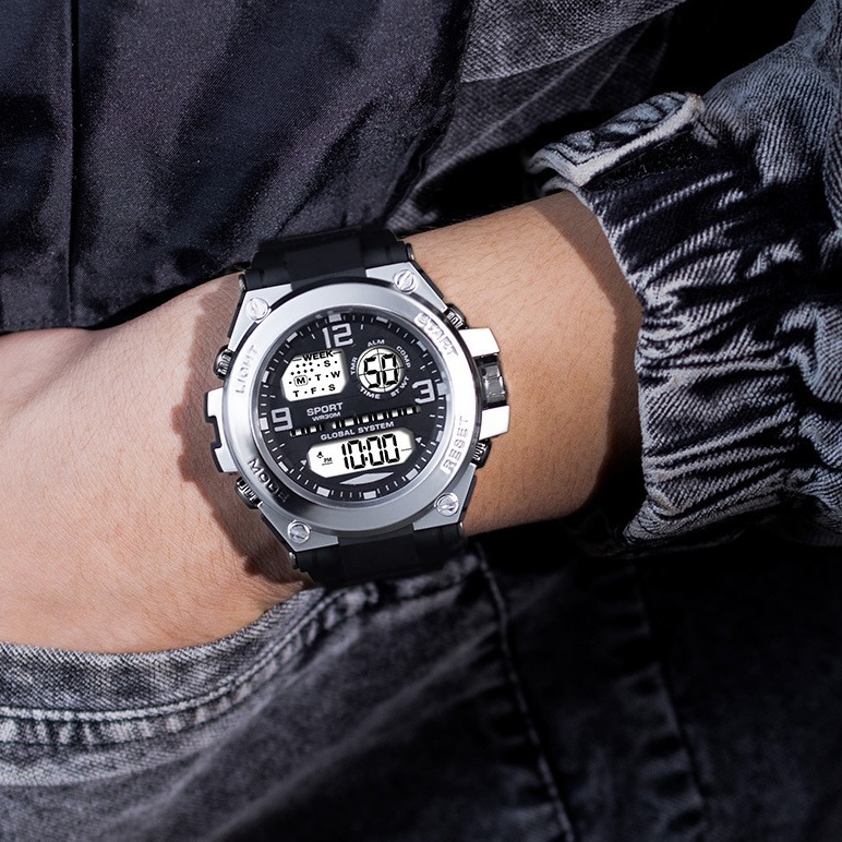 运动手表男士青少年多功能高中学生潮流高级感初中大表盘电子手表