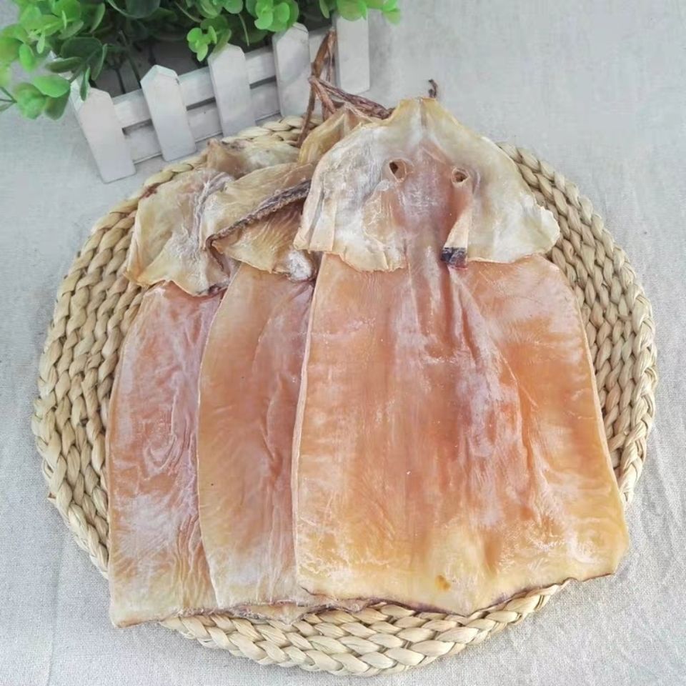 盐干鱿鱼板北海鱿鱼干海鲜干货尤鱼大号铁板鱿鱼片250烧烤家用