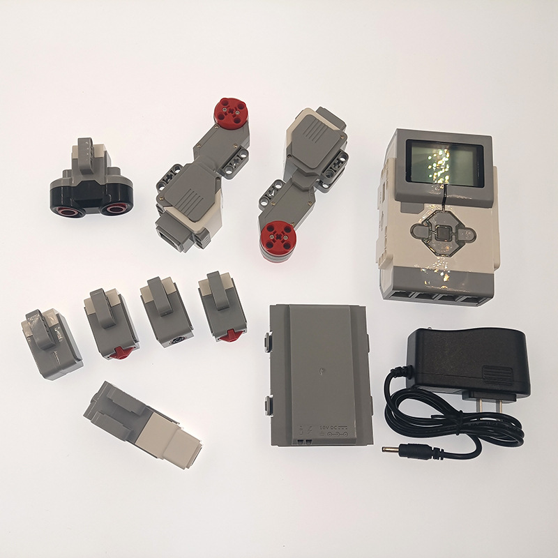 国产兼容ev3电子积木配件 超声波触碰颜色传感器中大型电机锂电池