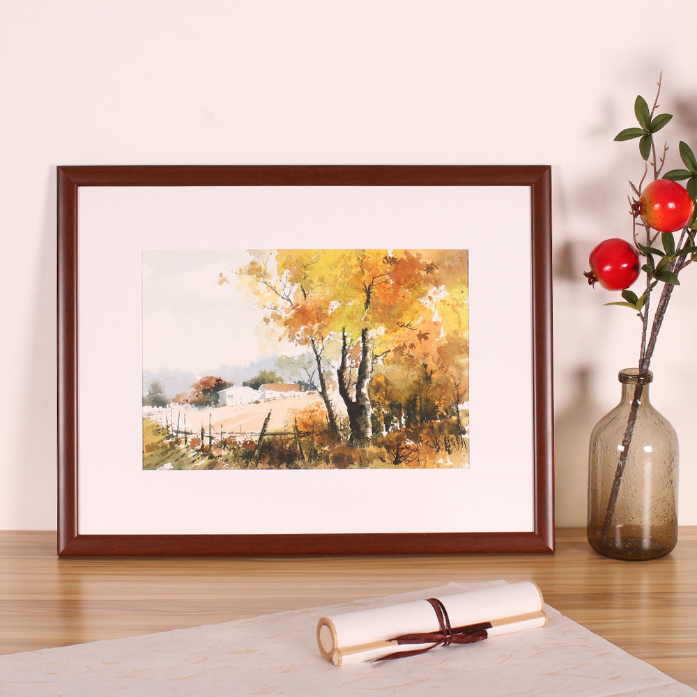 画框特价清仓画框对开衍纸水彩画挂墙超轻简约简易作品框手工