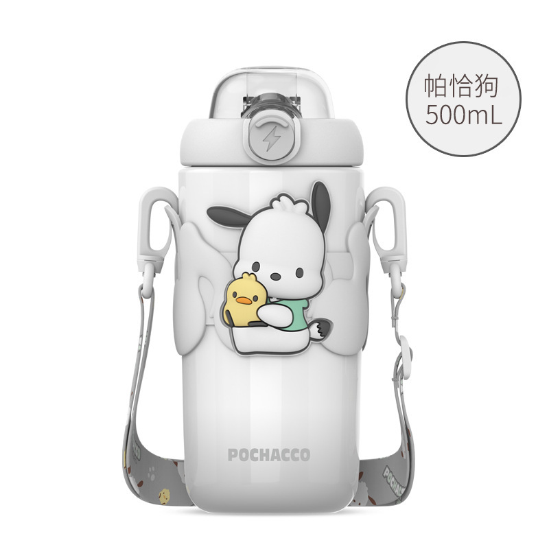 Cartoon Cute Sanrio Vacuum Cup 316 Stainless Steel Large Capacity Water Cup Hot Sale Good-looking Children's Straw Cup