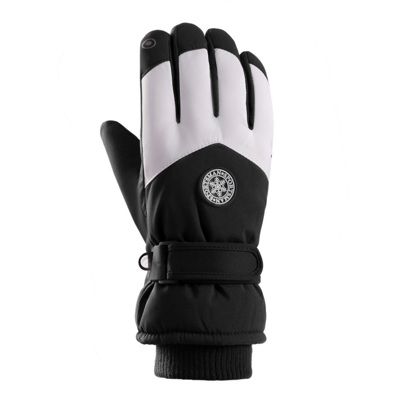 Winter Ski Gloves Men's and Women's Waterproof Windproof Warm Thick Velvet Non-Slip Touch Screen Riding Driving Gloves