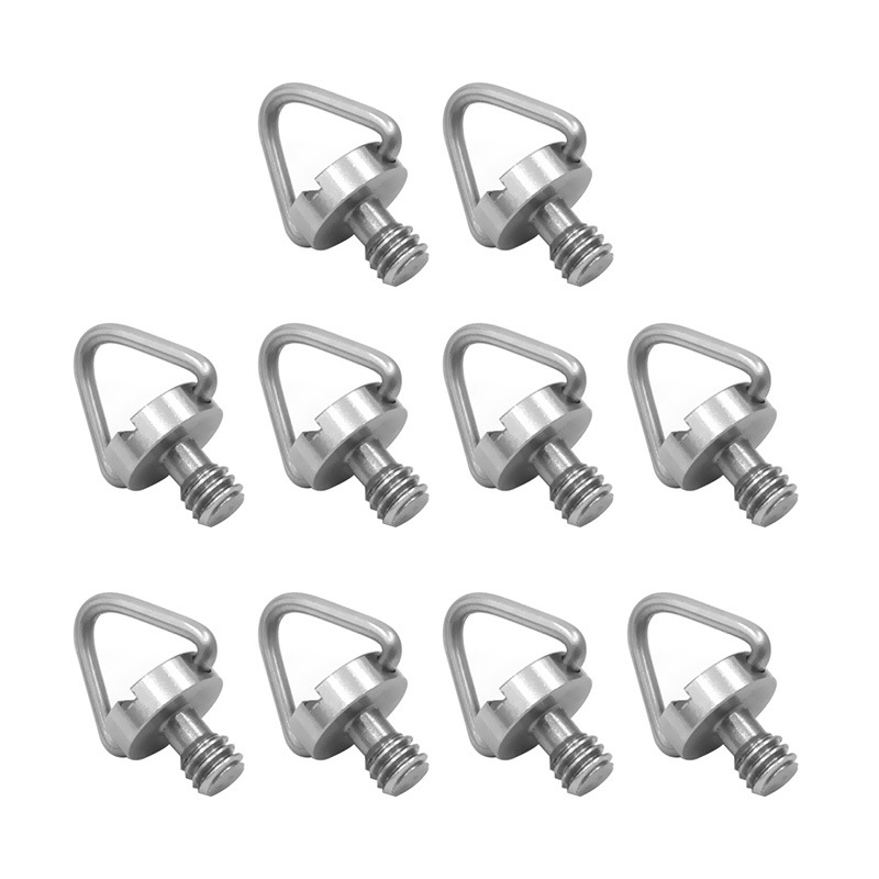 摄影不锈钢吊环螺丝 c环快装板云台相机螺丝 英制1/4快拆手拧螺丝