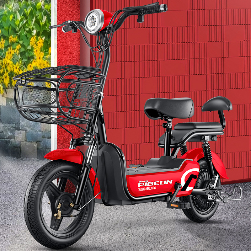 新国标电动车小型车男女代步电瓶车亲子电动自行车锂电池单车