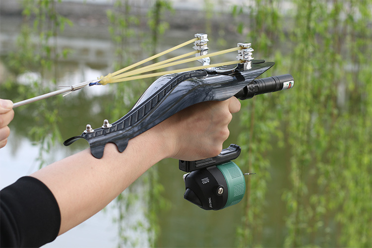 弹弓射鱼神器自动高精度打鱼专用发射器鱼镖箭捕鱼枪弩射鱼器全套