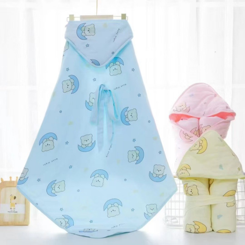 新生儿薄棉包被满印花宝宝抱被婴儿小被子120克棉90*90cm-阿里巴巴