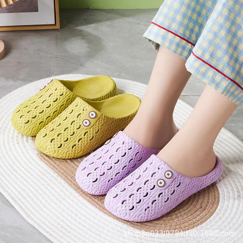 2022 New Closed Toe Women's Sandals Mesh Casual Breathable, Non-Slip, Wear-Resistant Stall Wholesale One-Click Delivery