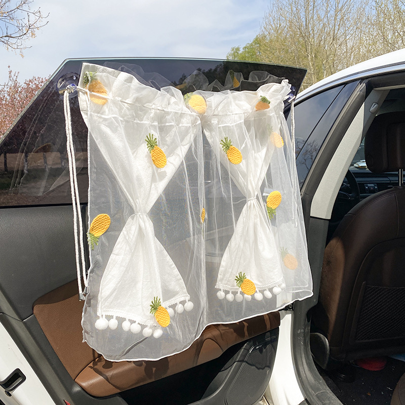 Ttbebe/Korean Ins Car Curtain Baby Car Sucking Disc Shading Curtain Side Window Light Blocking Sun Protection Heat Insulation