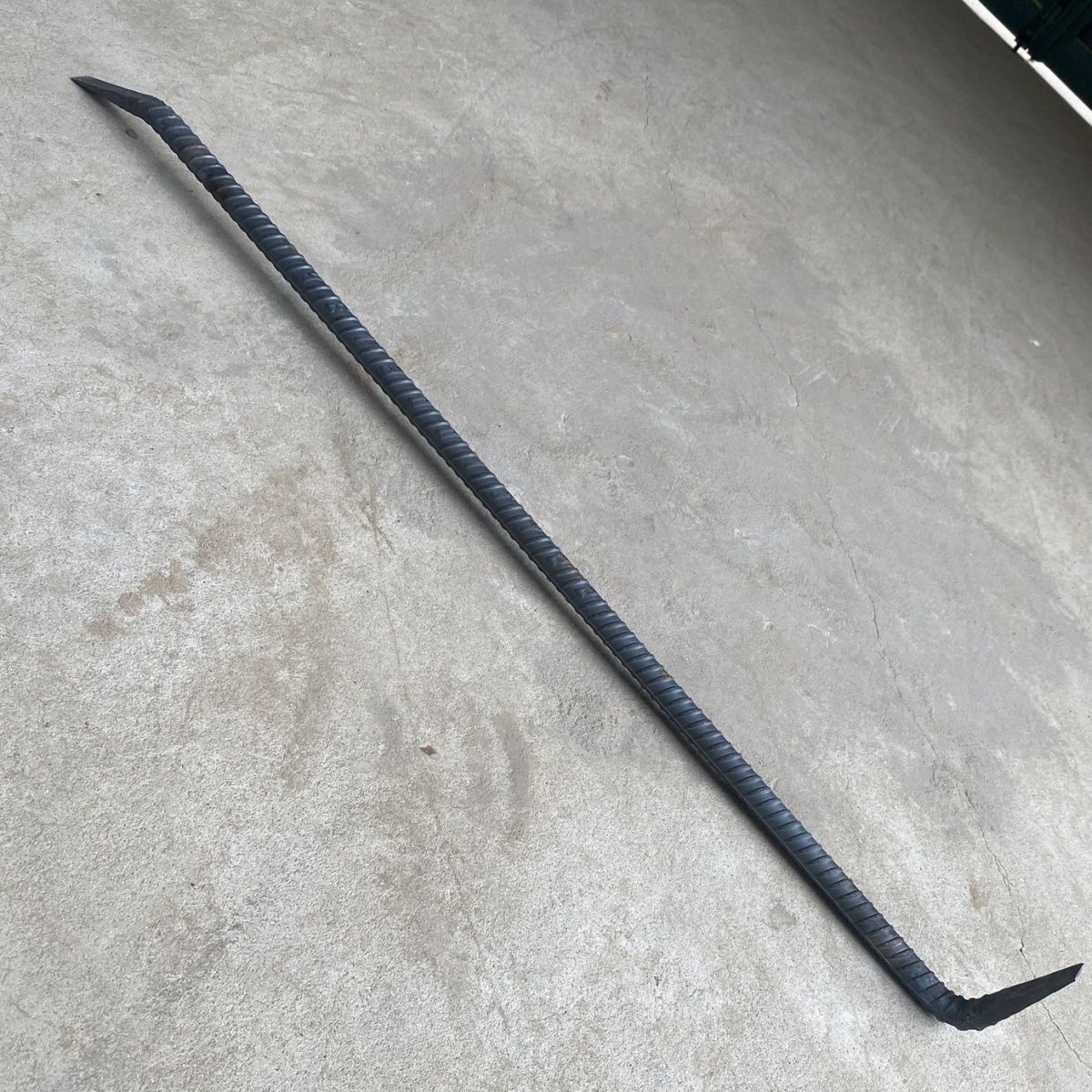 木工撬棍手工锻打拆铝木模7字形撬翘棒杠工地螺纹钢钯镂扁头撬杠