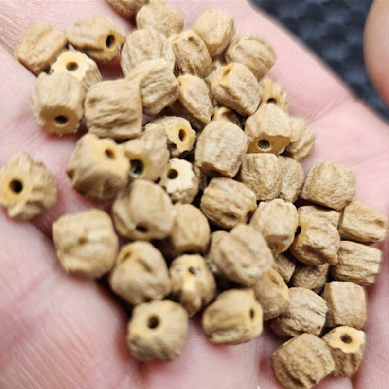 百香籽老型珠木头散珠奶咖色路路通手链项链饰品随型珠手工珠子