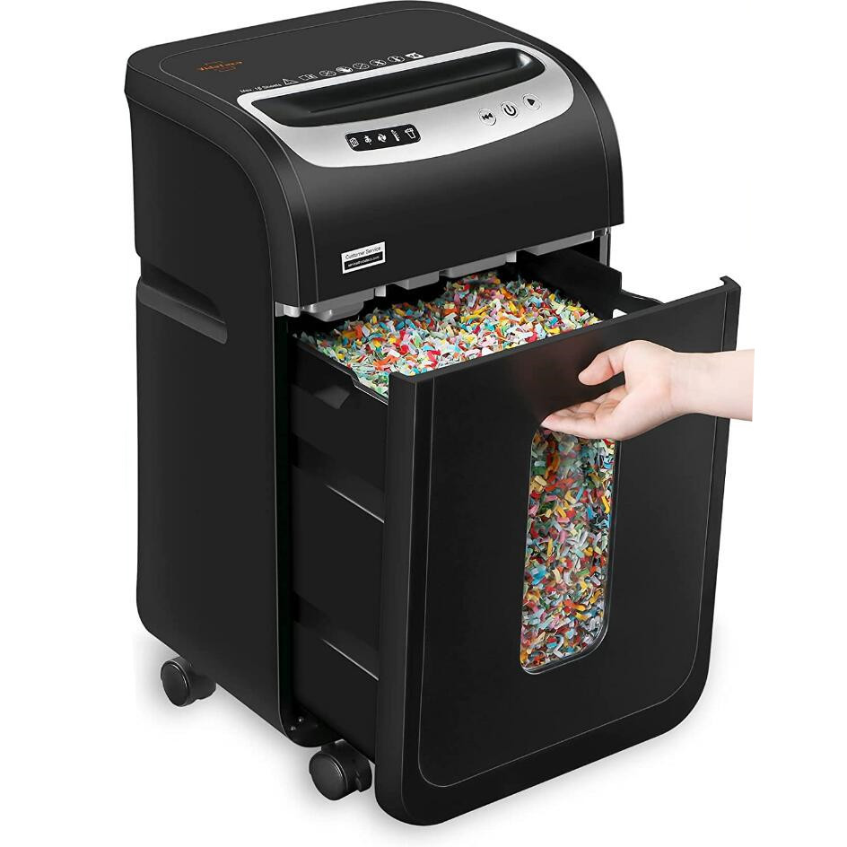 为创os1801 18张大型办公电动碎纸机跨境电商粉碎机颗粒文件切纸