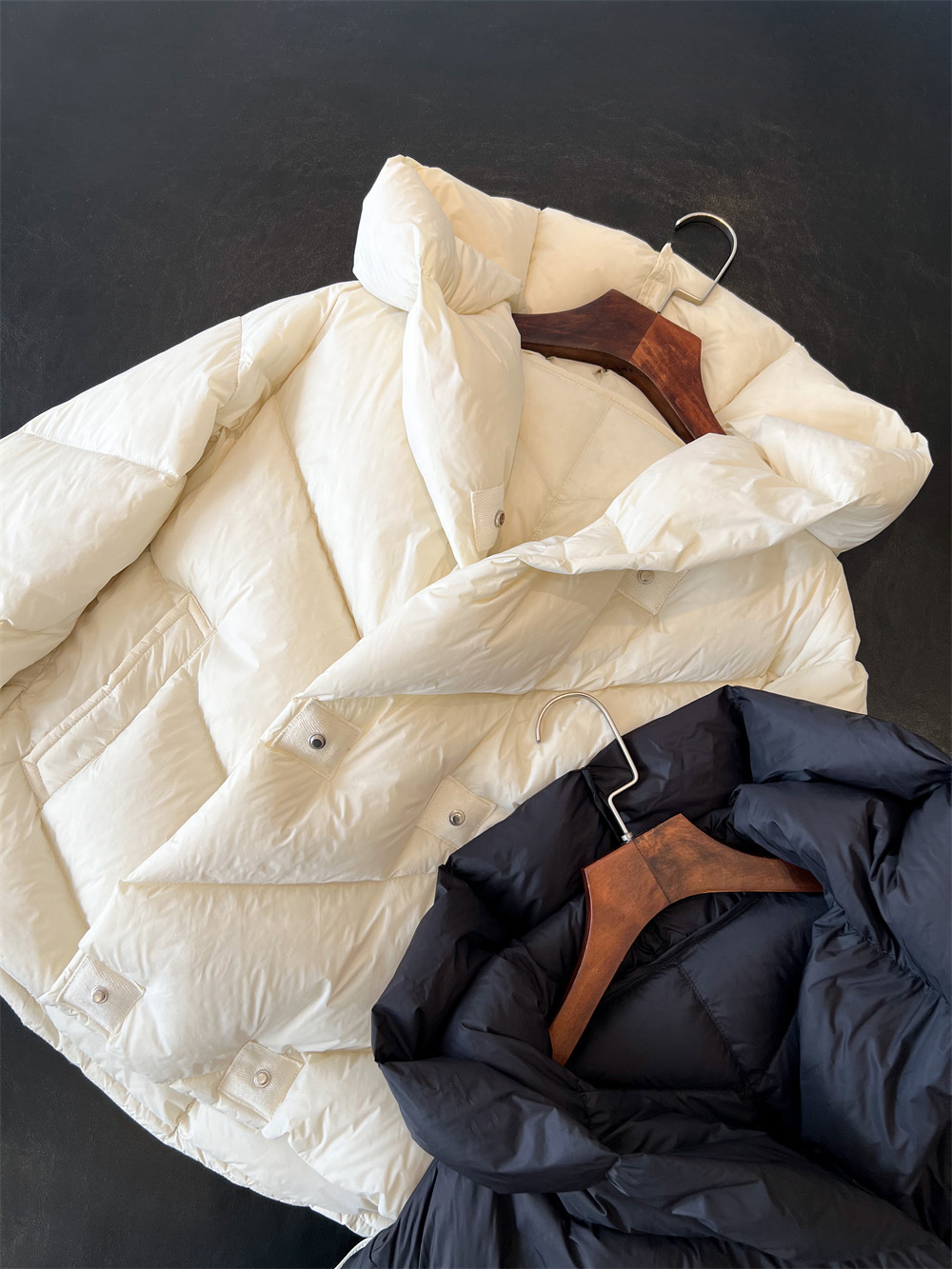 Walking Goose down Quilt! High Quality Short Mid-Length Hooded down Jacket Coat down Jacket Female Winter H11163