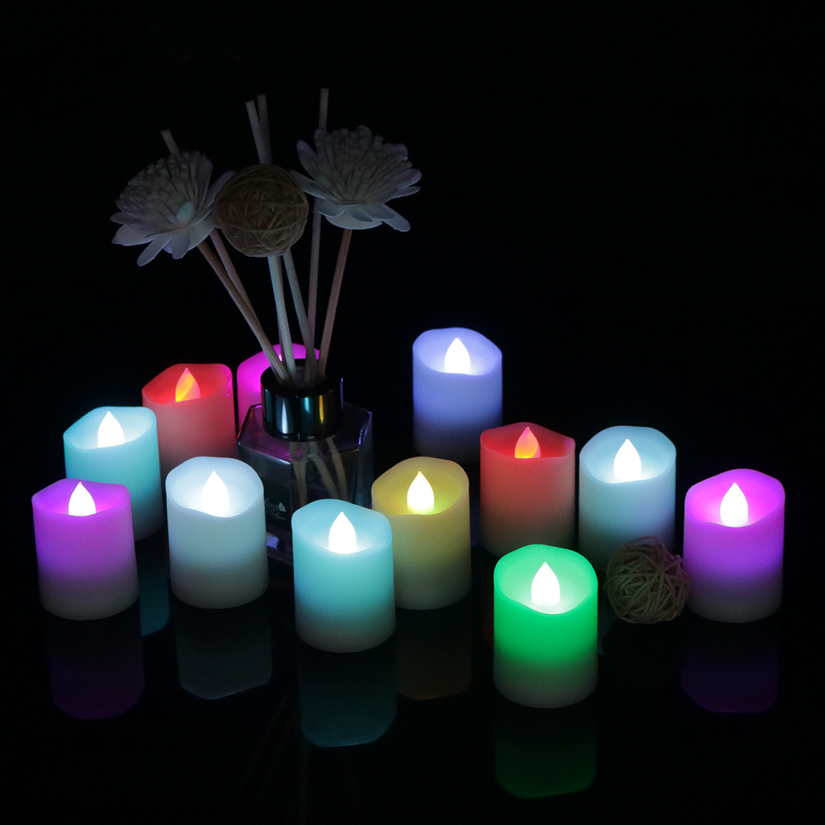 Amazon Hot Sale Christmas Wedding Birthday Decoration Tealight Light CR2450 Battery Led Remote Control Candle Light