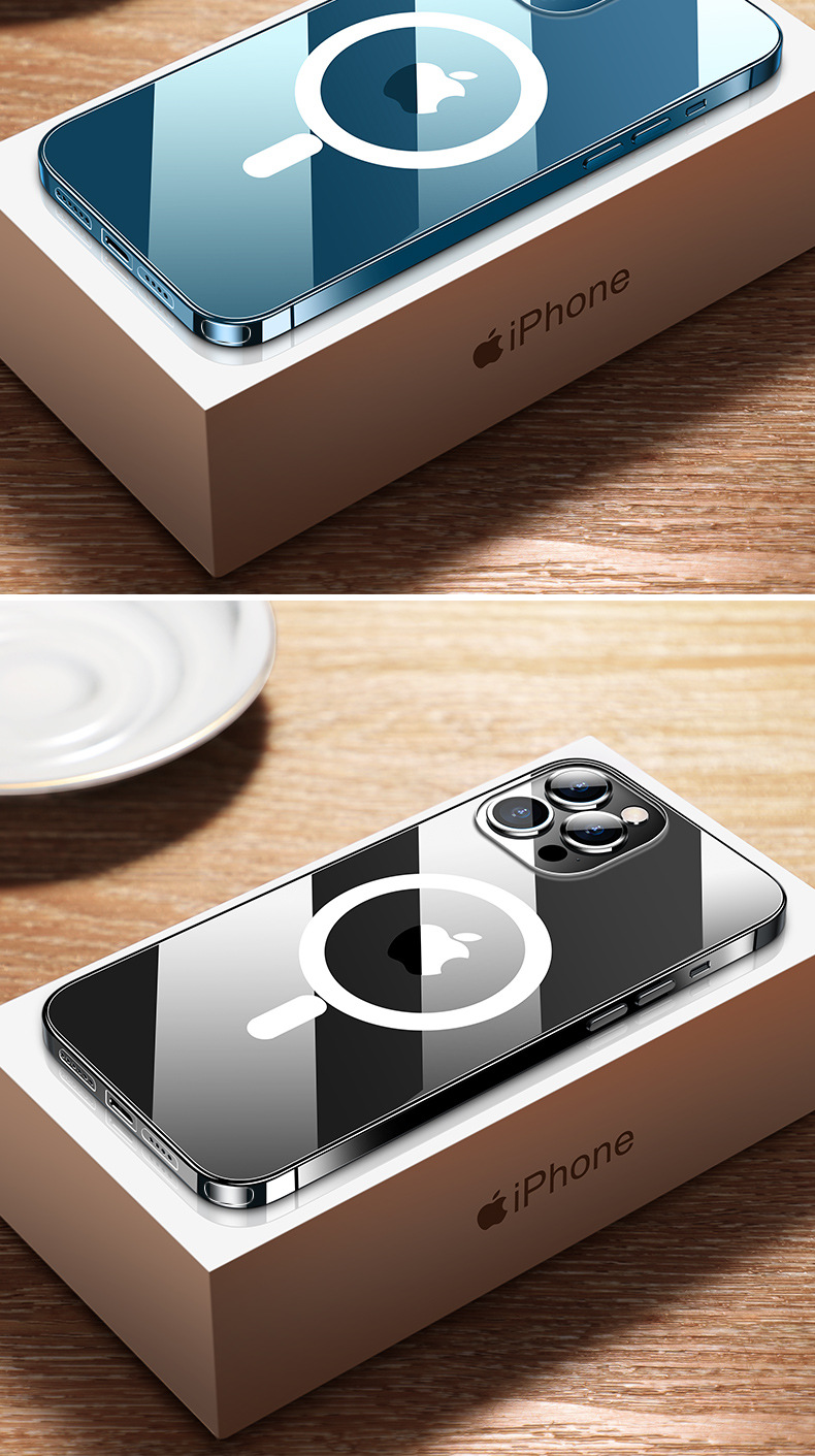 magsafe磁吸壳适用苹果12手机iphone11保护套xs后盖防摔壳pro全包