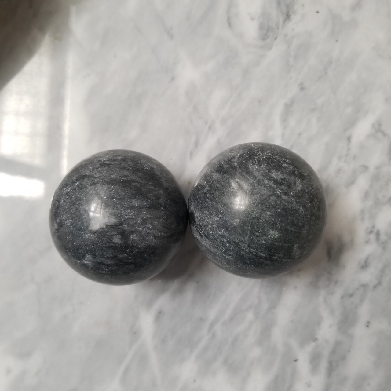 玉石健身球大理石手球鼠标手保健球中老年人按摩康复实心球厂家