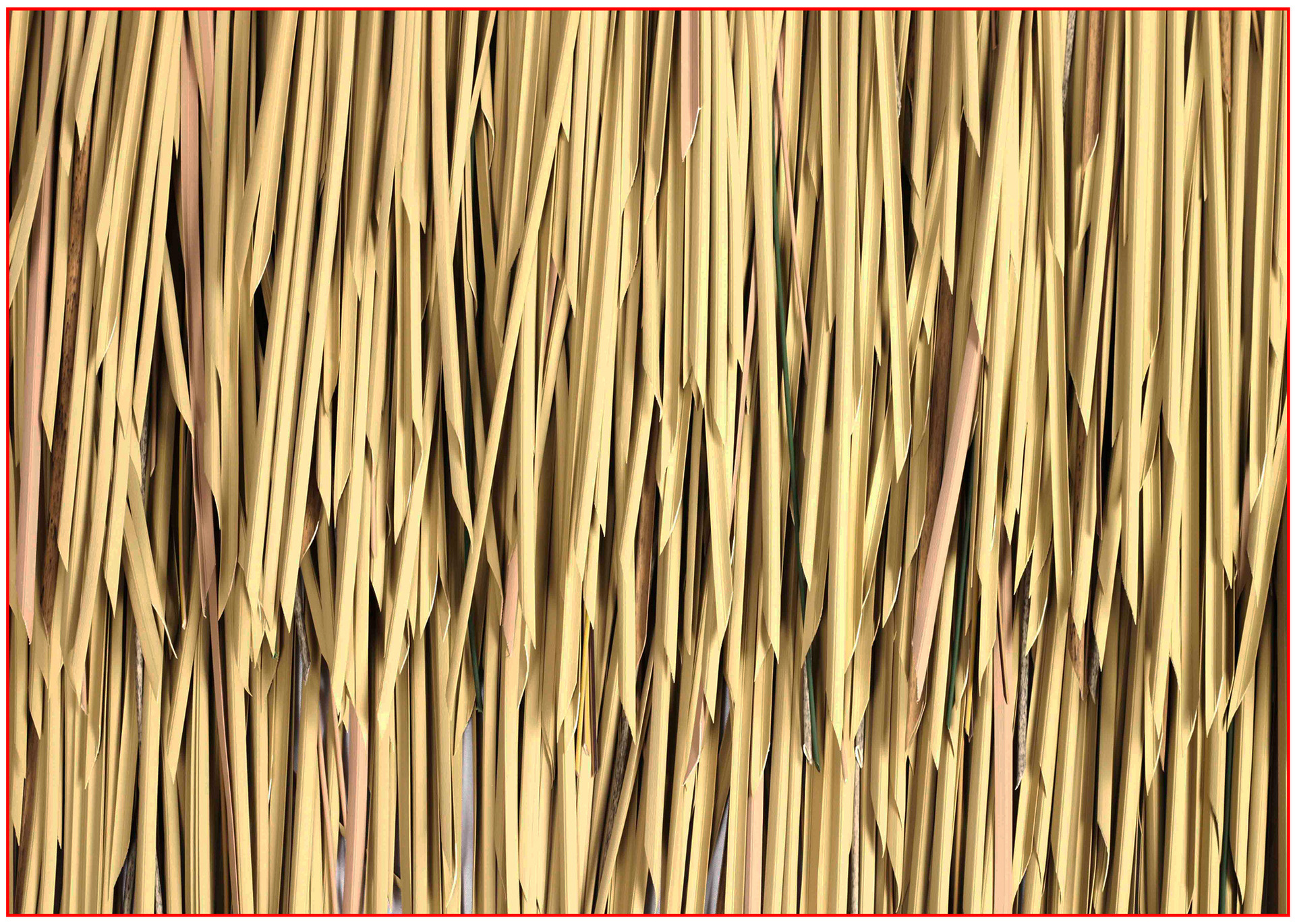 生产厂家 防火防水户外伞毛草 安全无味装饰茅草高质量稻草伞定制