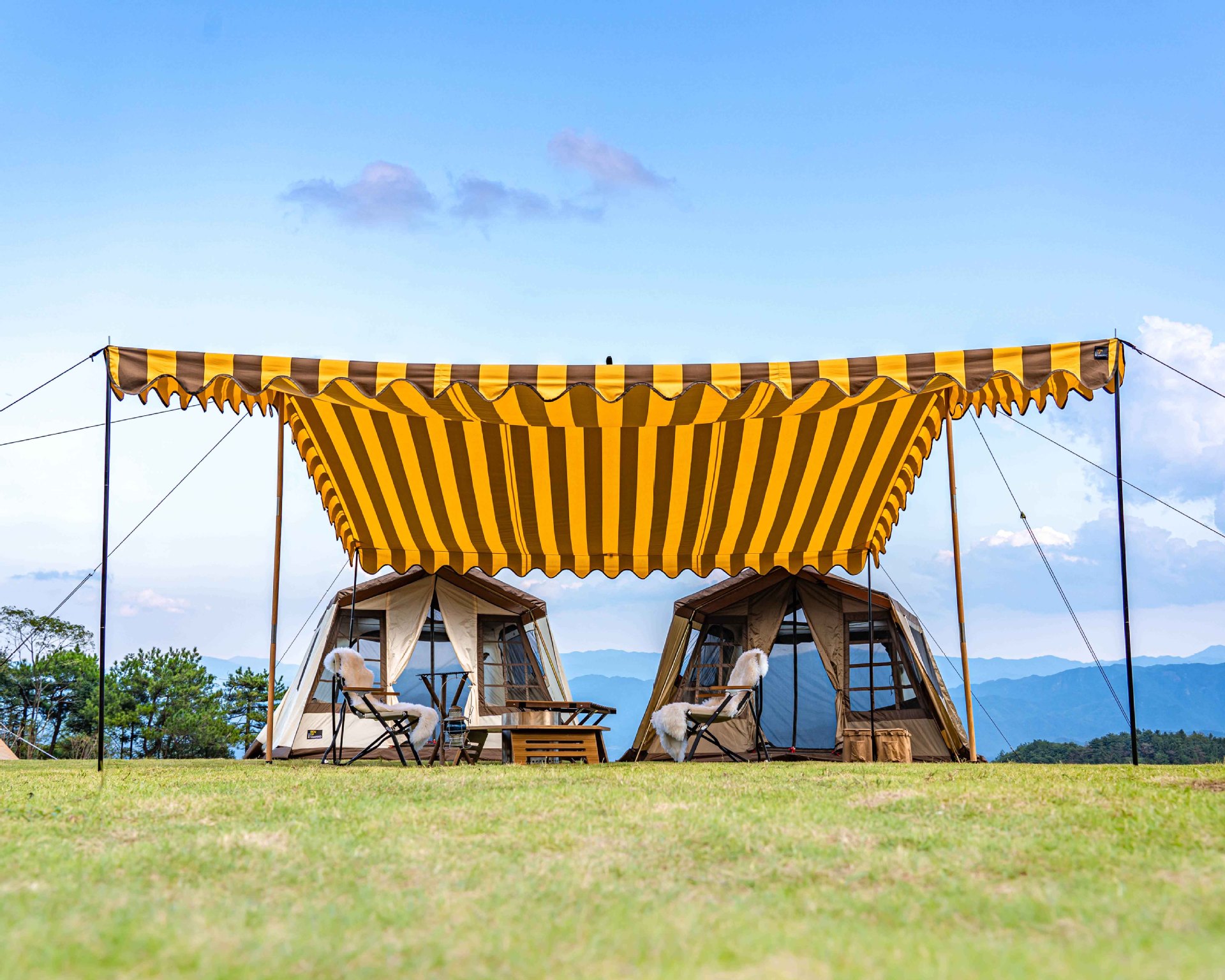 小川别墅帐篷户外露营多人野营帐篷奢侈52r复刻非ogawa小屋帐篷