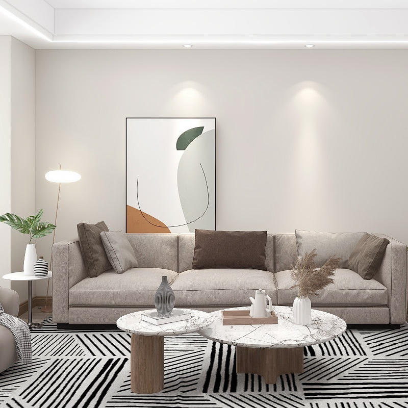 北欧莫兰迪纯色奶茶色壁布日式原木风客厅卧室背景墙简约无缝墙布