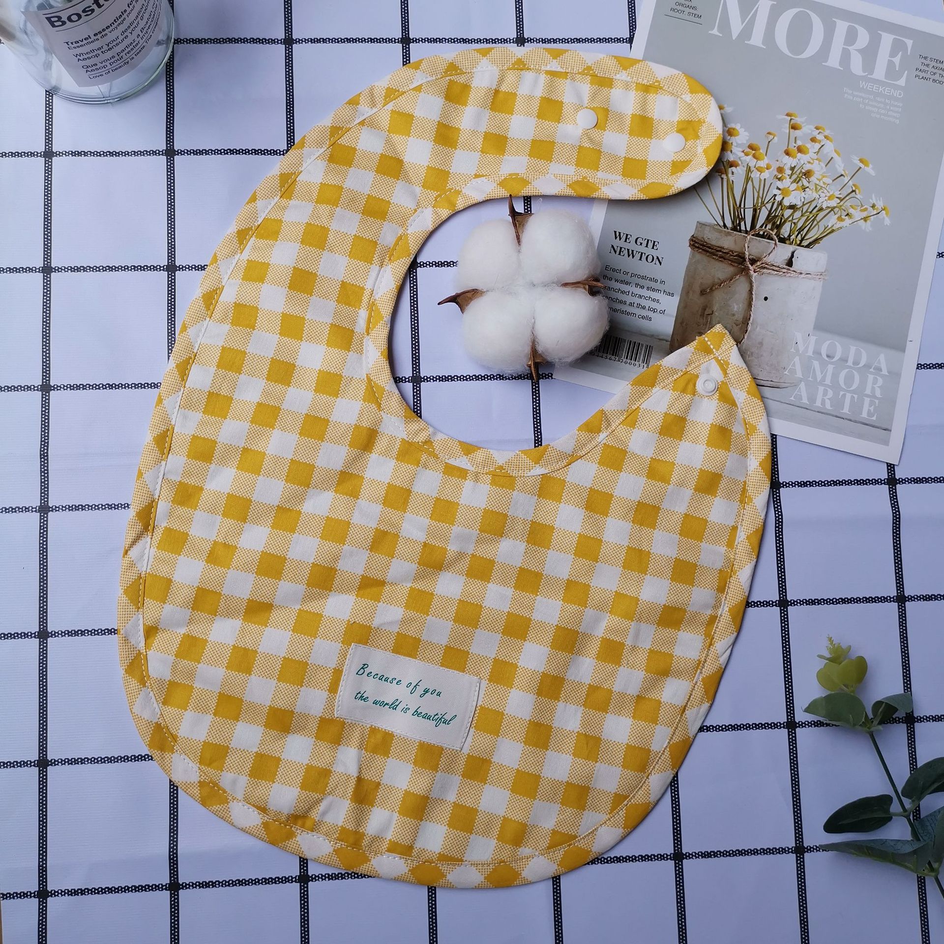 Ins Summer Saliva Towel Infant Supplies Class a Pure Cotton Gauze Baby Bib Bib Waterproof Salvia Bib Generation Hair