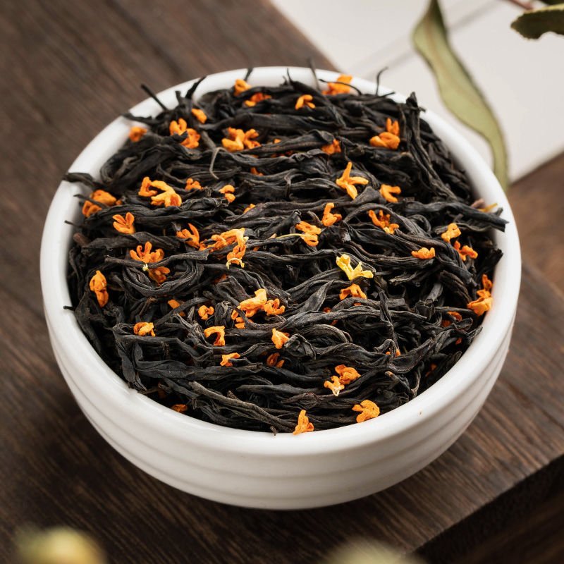 红茶2021新茶桂花正山小种野茶古法窖制浓香型罐装新茶叶500工厂