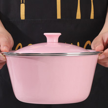 搪瓷马卡龙色珐琅盖盆搪瓷碗带盖猪油盆搅肉馅和面盆熬药盆