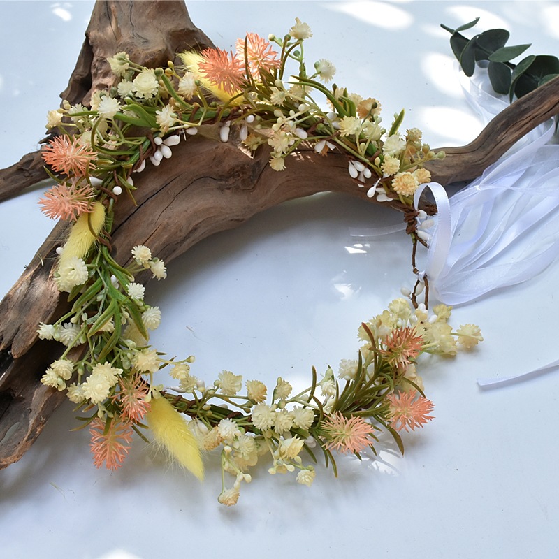 海边拍照饰品花环头饰古风头上戴的花环超仙儿童大人头上头戴花环