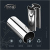 不锈钢异型管 304 拉丝不锈钢单槽圆管 夹玻璃专用凹槽管