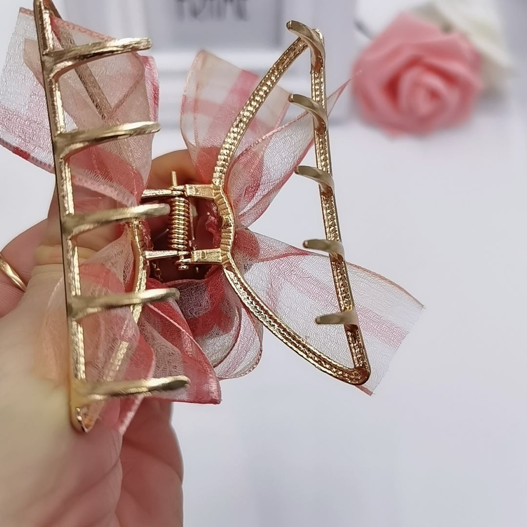 韩国网红ins大号金属发夹抓夹头发夹子后脑勺鲨鱼夹日系边夹发抓