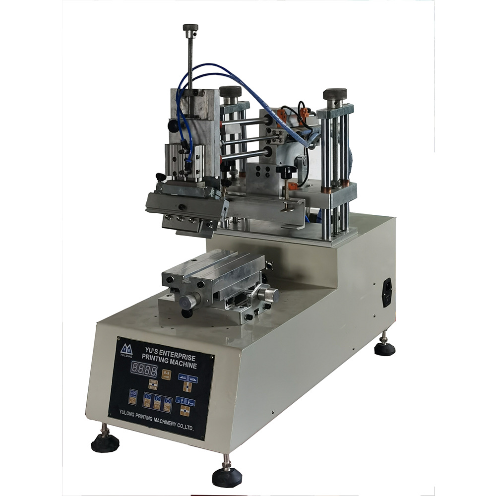 宇龙台式小型斜臂摇臂丝印机 平面丝网印刷机 半自动升降前后刮墨